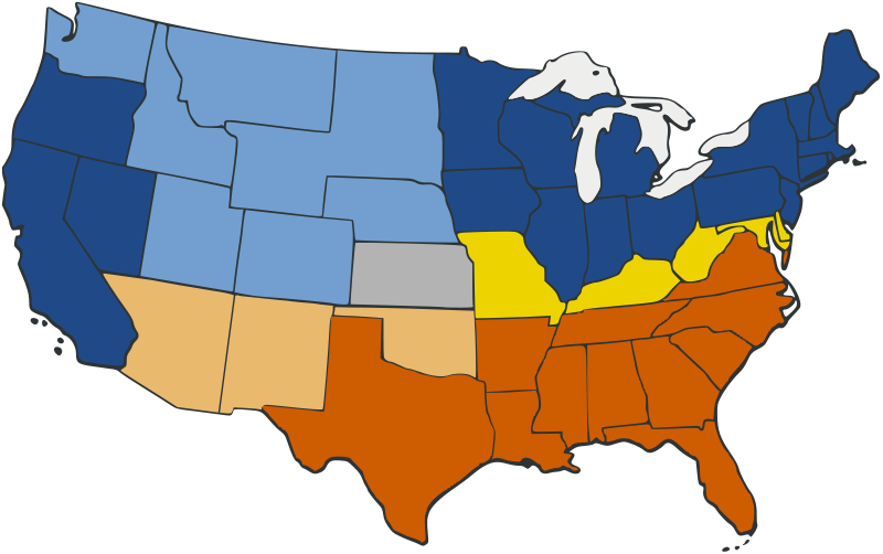 Map Depicting Border States U S Civil War