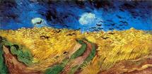 van Gogh Painting - Wheat Field with Crows