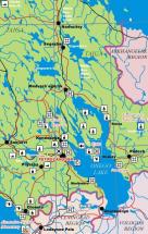 Map Depicting Onego Lake