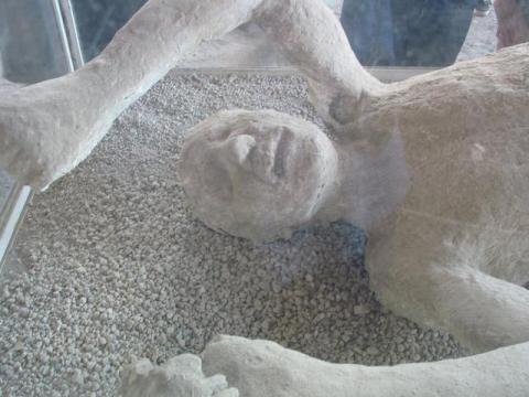 Pompeii Victim Covered With Volcanic Ash