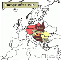 Europe After 1919 - Map