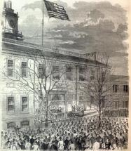Lincoln in Philadelphia - February, 1861