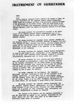 Japanese Surrender - Surrender Document, Pg 1