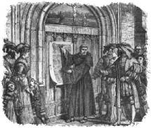 Martin Luther - Nailing the 95 Arguments to the Church Door
