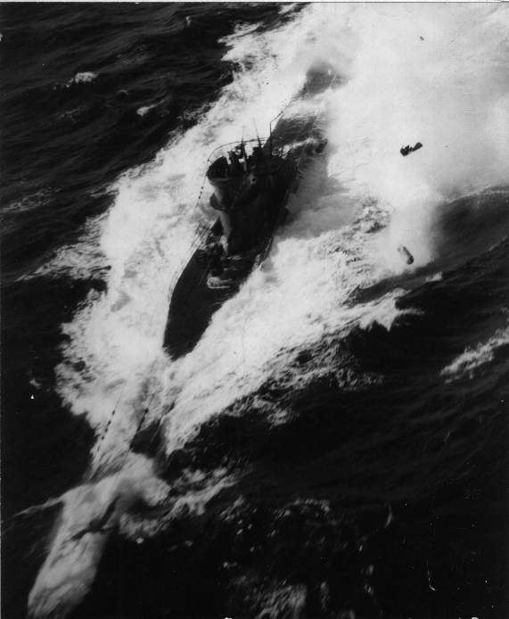 German U-Boat under Attack