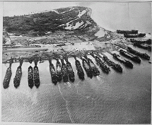 American War Ships at Leyte Island