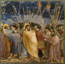 Judas Kiss - Fresco by Giotto