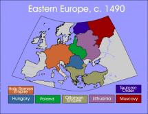 Eastern Europe Map, Circa 1490