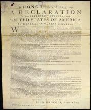 Declaration of Independence - Printed Copy