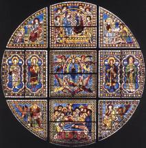 Siena - Duccio Stained-Glass Window, c. 1288