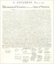 Signatures of the Declaration of Independence