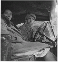Family Traveling During the Depression