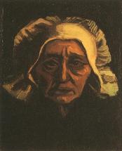 Head of an Old Peasant Woman with White Cap