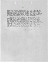 Kennedy Letter to Khrushchev, Page 2