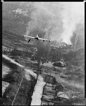F-80 - Dropping a Napalm Bomb