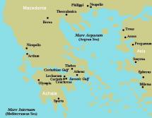 Corinth - Its Location in Greece