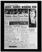 Report on Jackie Robinson's Major-League Debut