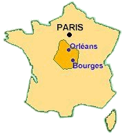 Map: Location of Orleans