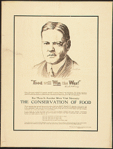 Hoover Poster: Food Will Win the War