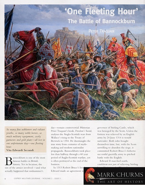 One Fleeting Hour: Battle of Bannockburn - by Peter Traquair