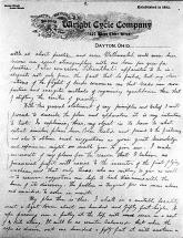 Letter - by Wilbur Wright, Page 2