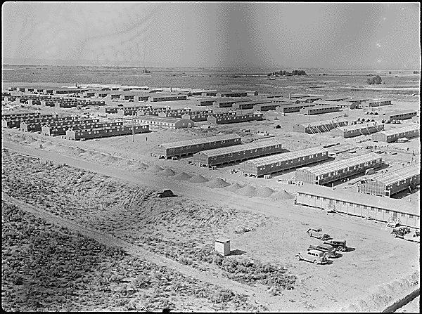 Aerial View of Minidoka Internment Camp