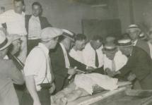 Dillinger's Body - At Cook County Coroner's Office