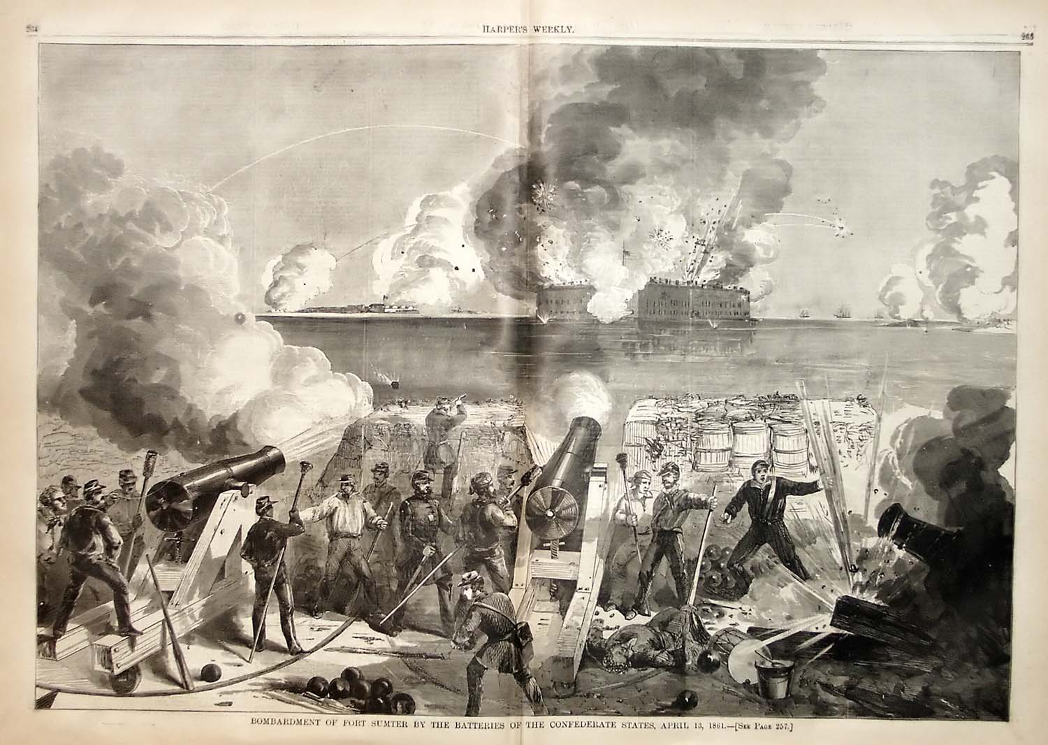 Confederate Attack on Ft. Sumter - April 13, 1861