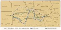 Map: Trail of Tears National Historic Trail