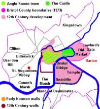 Bristol Area in the 13th Century