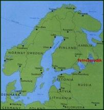Map Depicting Petrozavodsk