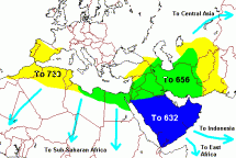 Spread of Islam Between 632-750