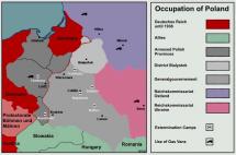 Occupation of Poland - Map