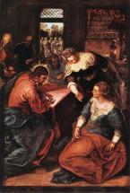 Mary and Martha - Painting by Tintoretto