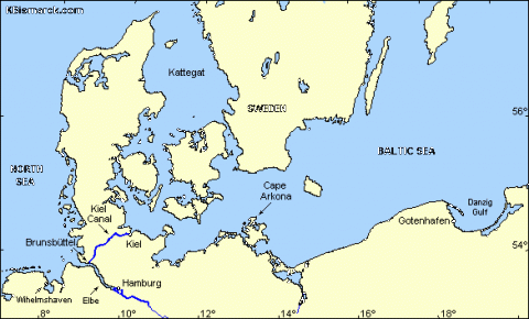 Map Depicting Gotenhafen