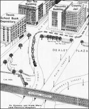 Map Depicting Location of Depository and JFK's Limo