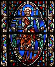 Triumphal Entry in Stained Glass