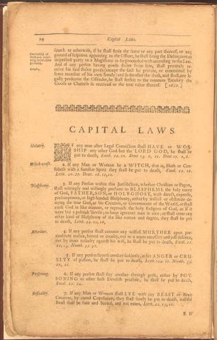 Massachusetts Bay Colony - General Laws And Liberties