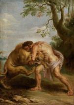 Listen to story of Hercules fighting a lion