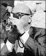 Zapruder Filming with His Camera