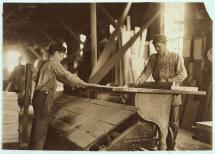Child Labor - Boys Use Unguarded Saws