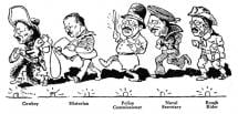 Theodore Roosevelt and His Various Careers - Cartoon