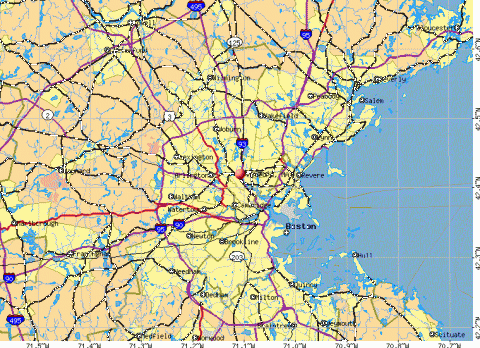 Medford Massachusetts - Map