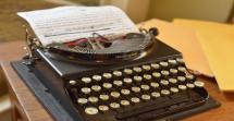 Margaret Mitchell Manuscript and Typewriter