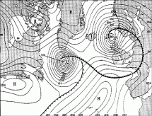 D-Day Weather Map - June 5, 1944