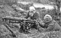 War Horse - British Soldiers Wearing Gas Masks
