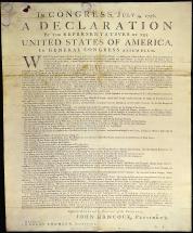 Dunlap Broadside - First Printing, Declaration