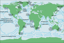 Global Ocean Currents Map