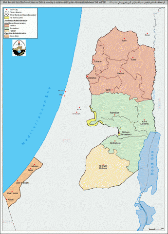 Gaza Strip - Map Locator