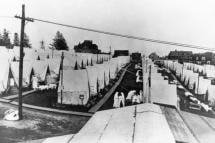 Flu Village Tents - Massachusetts in 1919